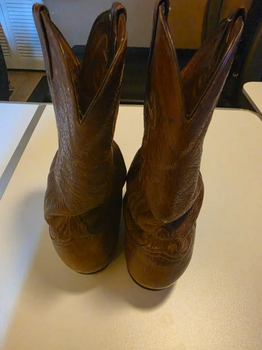 Vintage Lucchese Classics Mens Western Brown Boots Sz 10.5 E